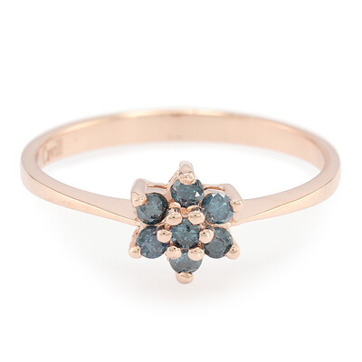 Fancy-Diamant-Silberring