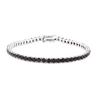 Granat-Silberarmband