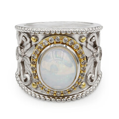 Welo-Opal-Silberring (Dallas Prince Designs)