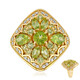 Burmesischer Peridot-Silberring