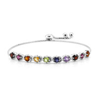 Edelstein-Silberarmband