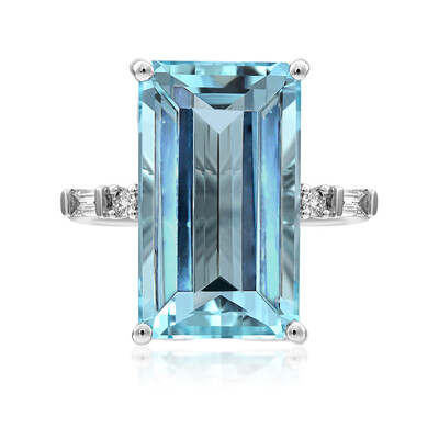 AAA-Brasilianischer Aquamarin-Goldring (AMAYANI)