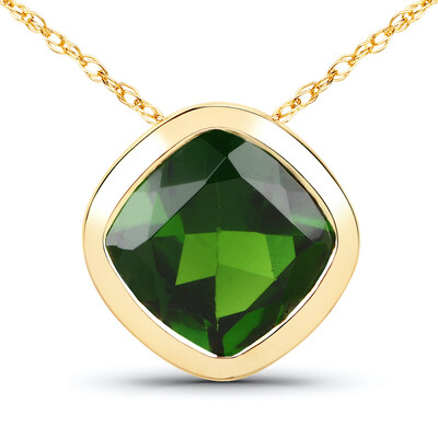 Russischer Diopsid-Goldhalskette