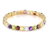Edelstein-Silberarmband