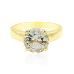 Grüner Amethyst-Silberring