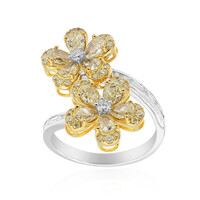 Gelber SI2 Brillant-Goldring (CIRARI)