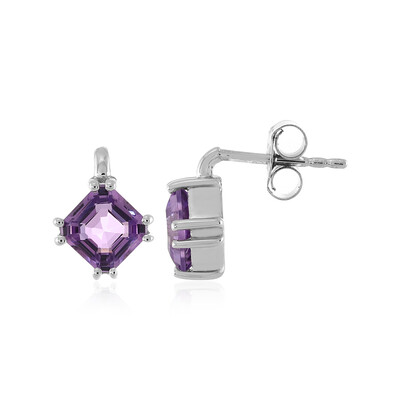 Lavendel-Amethyst-Silberohrringe
