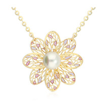 Süßwasserzuchtperlen-Goldcollier