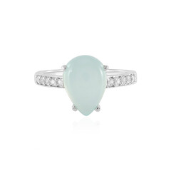 Aqua-Chalzedon-Silberring
