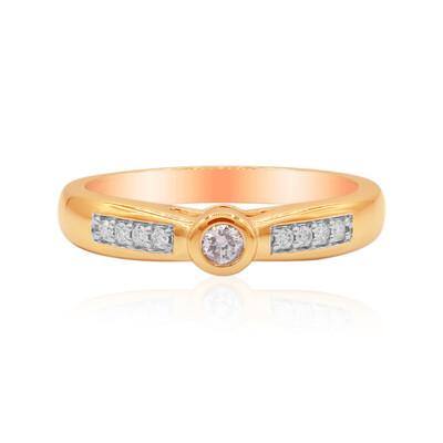 Pinkfarbener I3 Argyle-Brillant-Goldring (Mark Tremonti)