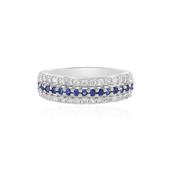 Blauer Saphir-Goldring