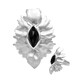 Schwarzer Onyx-Silberring (MONOSONO COLLECTION)