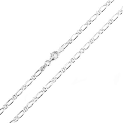 Silber-Figarokette - 5,53 g - 45 cm