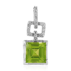 Peridot-Silberanhänger