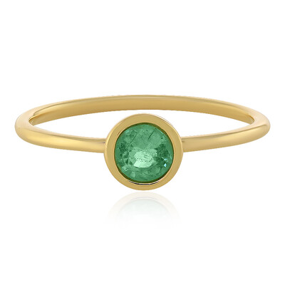 Äthiopischer Smaragd-Goldring