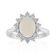 Weißer Opal-Silberring