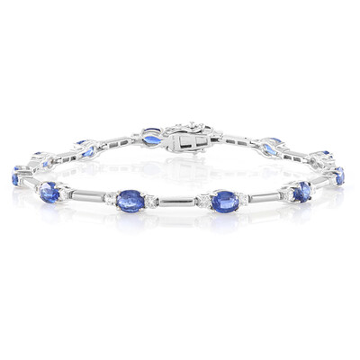 Nepalesischer Kyanit-Silberarmband