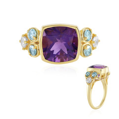 Sibirischer Amethyst-Silberring (Adela Silber)