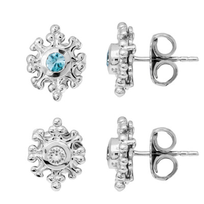Edelstein-Silberohrringe (Dallas Prince Designs)