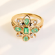 Russischer Smaragd-Goldring