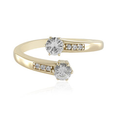Weißer Saphir-Goldring (Adela Gold)