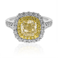 Gelber SI2 Diamant-Goldring (CIRARI)