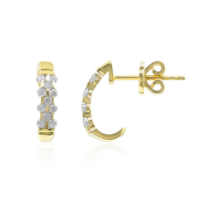 SI1 (G) Brillant-Goldohrringe (Annette)