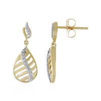 Lupenreiner (F) Brillant-Goldohrringe (LUCENT DIAMONDS)