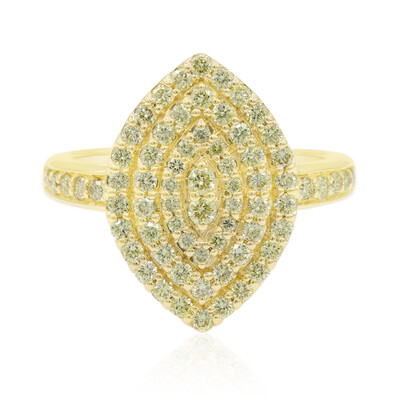 Kanariengelber SI1 Brillant-Goldring (Annette)