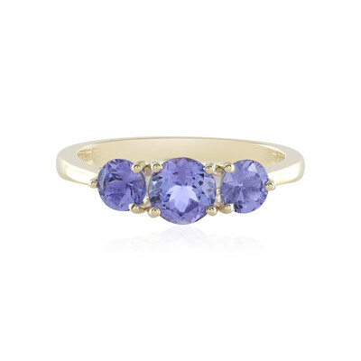 AAA-Tansanit-Goldring (de Melo)