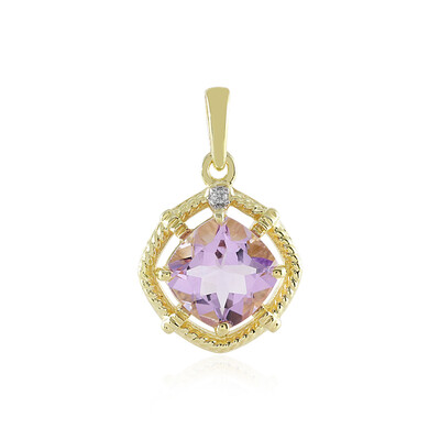 Lavendel-Amethyst-Silberanhänger