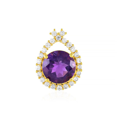 Sibirischer Amethyst-Silberanhänger