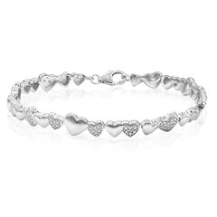 I3 (I) Diamant-Silberarmband