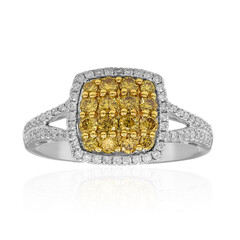 Gelber SI2 Brillant-Goldring (CIRARI)