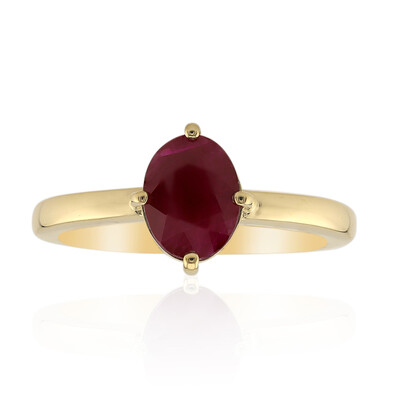 Burmesischer Rubin-Goldring