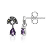 Amethyst-Silberohrringe
