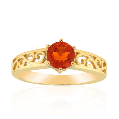 Mexikanischer Feueropal-Goldring