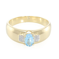 Santa Maria-Aquamarin-Herren-Goldring