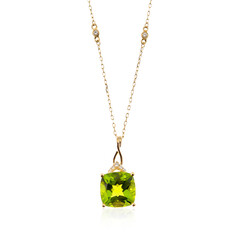 Dashihe-Peridot-Goldhalskette (CIRARI)