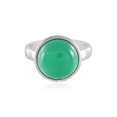 Grüner Onyx-Silberring