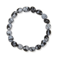 Schneeflocken-Obsidian-Armband
