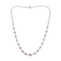 Pinkfarbener Saphir-Goldcollier (CIRARI)
