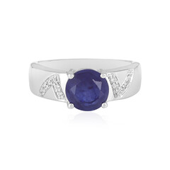 Blauer Madagaskar-Saphir-Silberring