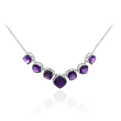 Marokkanischer Amethyst-Silbercollier