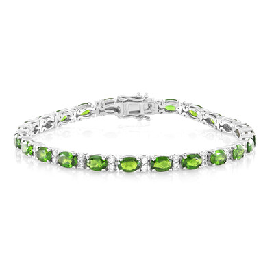 Russischer Diopsid-Silberarmband