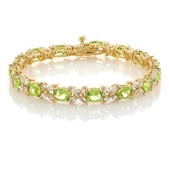 Peridot-Silberarmband