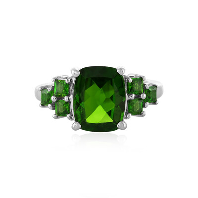 Russischer Diopsid-Silberring