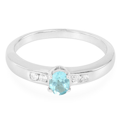 Blauer Apatit-Silberring