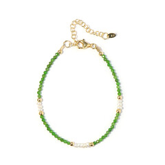 Edelstein-Silberarmband