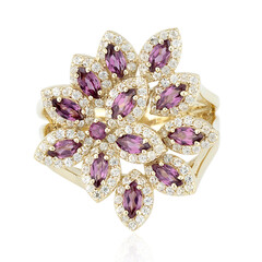 Rhodolith-Goldring (Adela Gold)